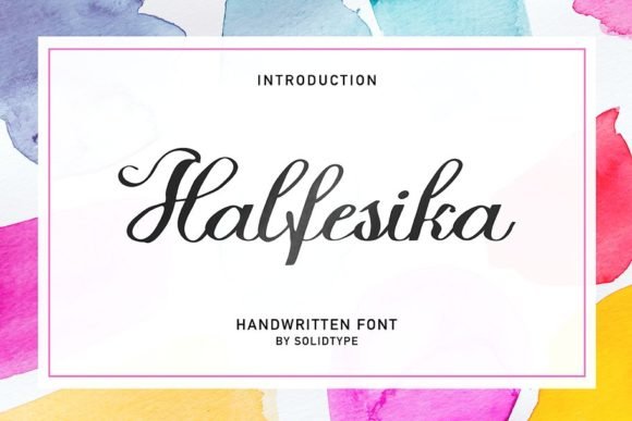 Halfesika Script Font - Featured Image