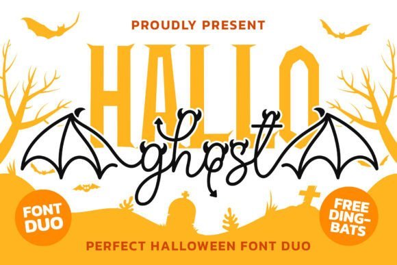 Hallo Ghost Duo Font - Featured Image