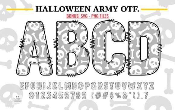Halloween Army Skull Font - Featured Image