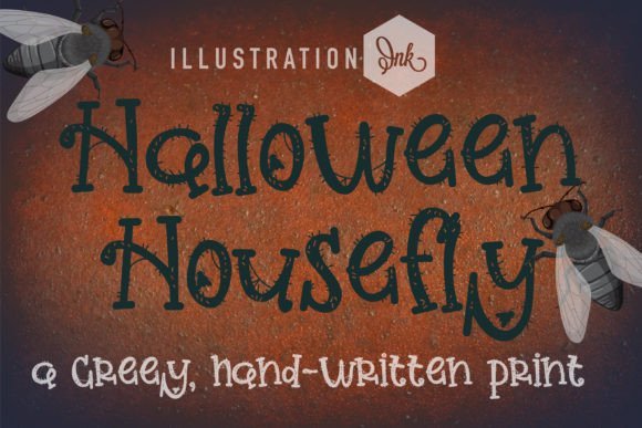 Halloween Housefly Font - Featured Image