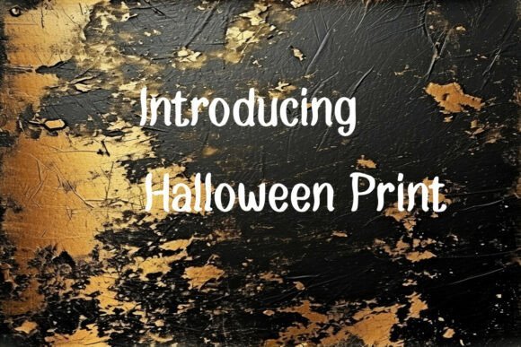 Halloween Print Font - Featured Image