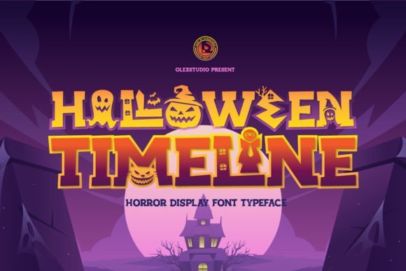 Halloween Timeline Font - Featured Image