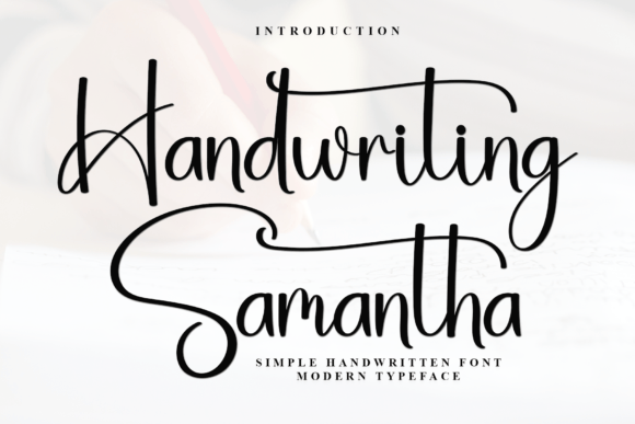 Handwriting Samantha Font - Featured Image