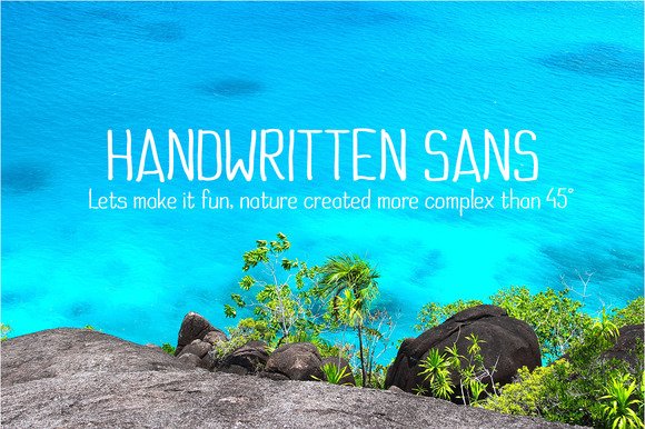 Handwritten Sans Font - Featured Image