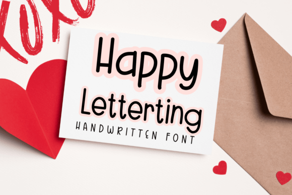 Happy Lettering Font - Featured Image