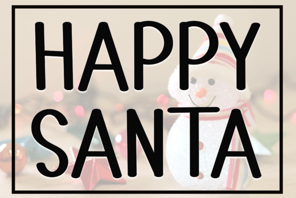 Happy Santa Font - Featured Image
