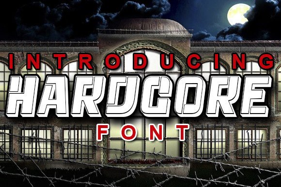 Hardcore Font - Featured Image