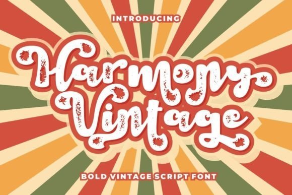 Harmony Vintage Font - Featured Image