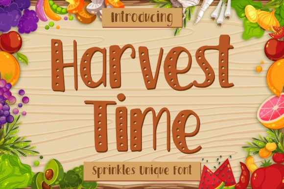 Harvest Time Font - Featured Image