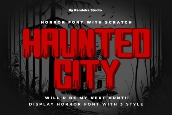 Haunted City Font - Featured Image