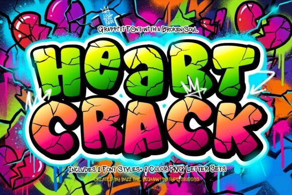 Heart Crack Font - Featured Image