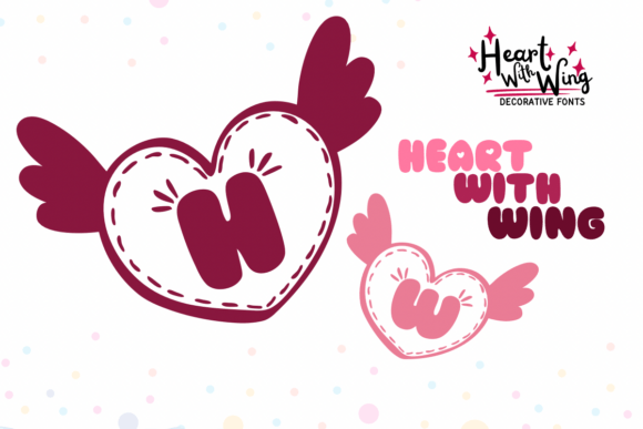 Heart with Wing Font - Featured Image