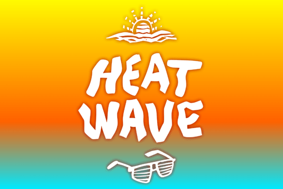 Heat Wave Font - Featured Image