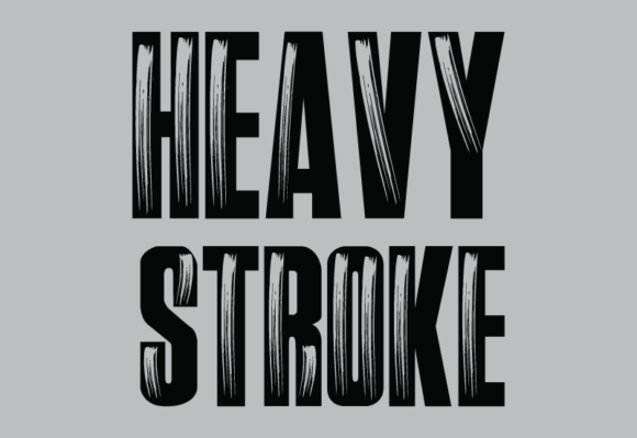 Heavy Stroke Font - Featured Image