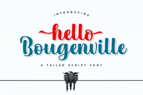 Hello Bougenville Font - Featured Image