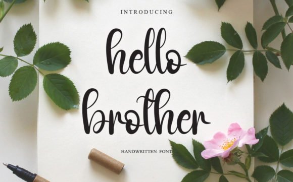 Hello Brother Font - Featured Image