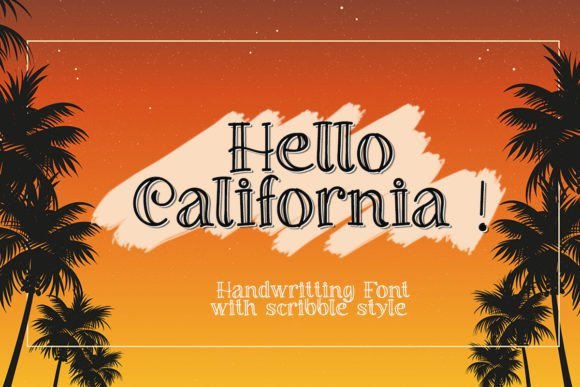 Hello California Font - Featured Image