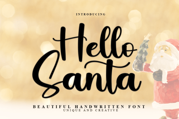 Hello Santa Font - Featured Image