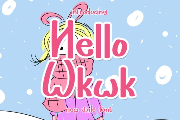 Hello Wkwk Font - Featured Image