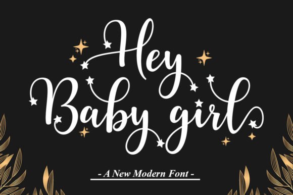 Hey Baby Girl Font - Featured Image