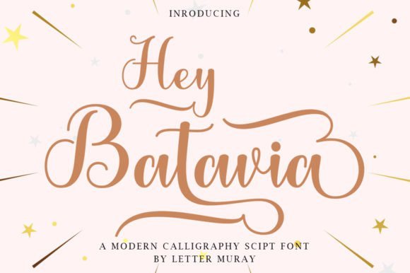 Hey Batavia Font - Featured Image