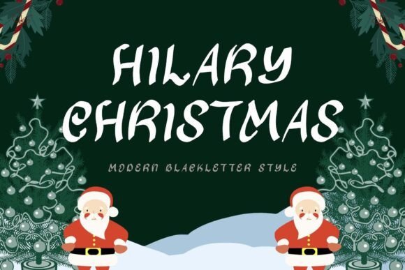 Hilary Christmas Font - Featured Image