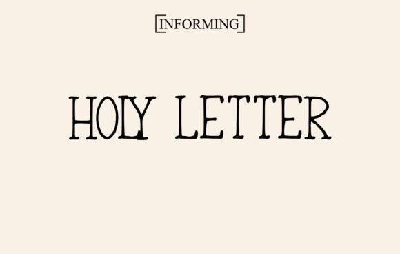 Holy Letter Font - Featured Image