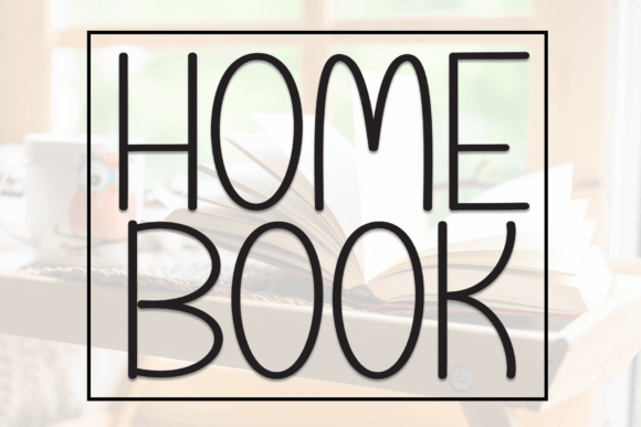 Home Book Font - Featured Image