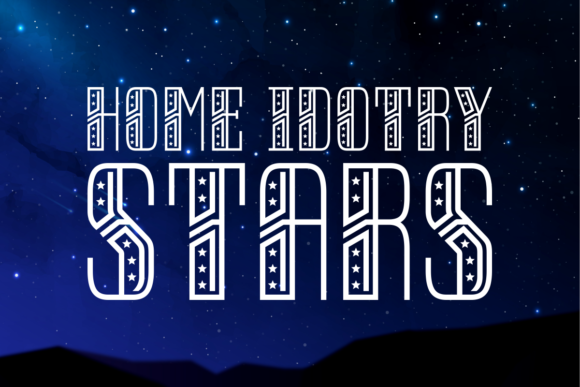Home Idotry Stars Font - Featured Image
