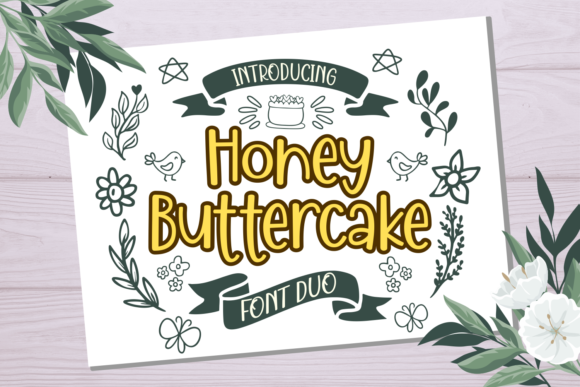 Honey Buttercake Font - Featured Image