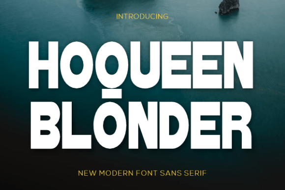 Hoqueen Blonder Font - Featured Image