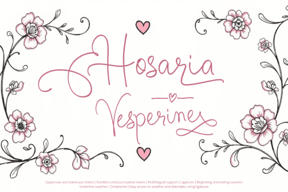 Hosaria Vesperine Font - Featured Image