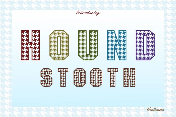 Hound Stooth Font - Featured Image