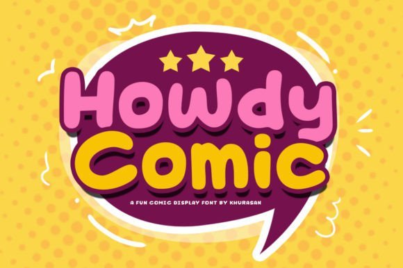 Howdy Comic Font - Featured Image