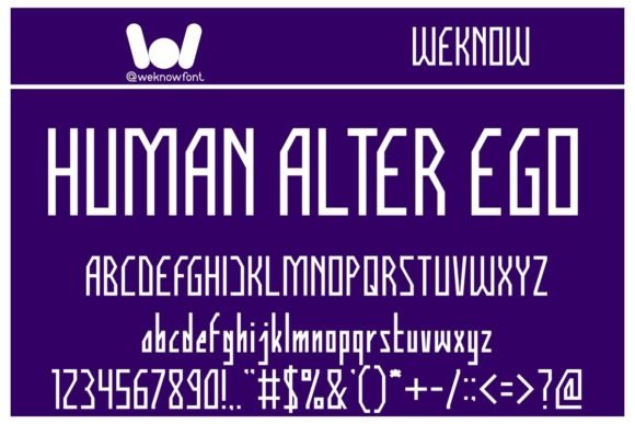 Human Alter Ego Font - Featured Image