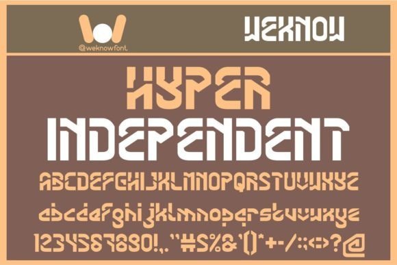 Hyper Independent Font - Featured Image