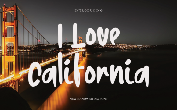 I Love California Font - Featured Image
