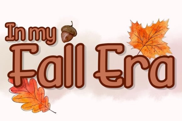 In My Fall Era Font - Featured Image