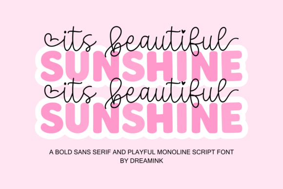 It's Beautiful Sunshine Font - Featured Image