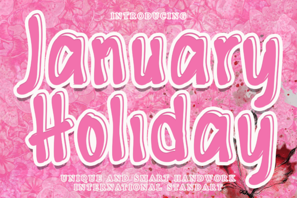 January Holiday Font - Featured Image
