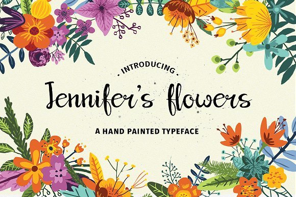 Jennifer's Flowers Font - Featured Image