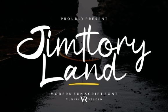 Jimtlory Land Font - Featured Image