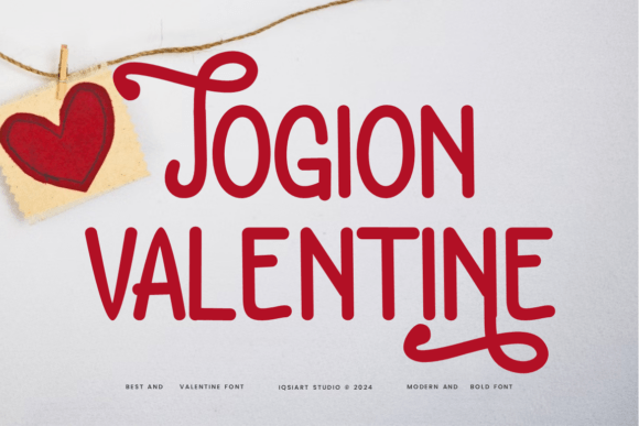 Jogion Valentine Font - Featured Image