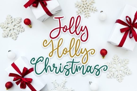 Jolly Holly Christmas Font - Featured Image