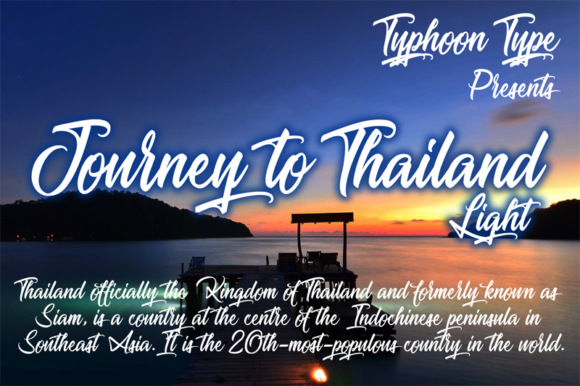 Journey to Thailand Light Font - Featured Image