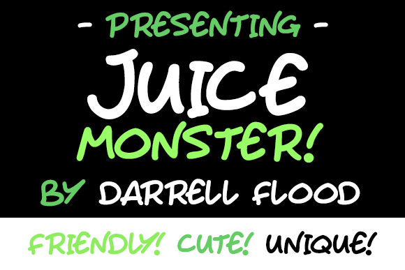 Juice Monster Font - Featured Image