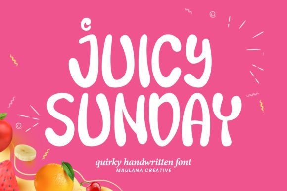 Juicy Sunday Font - Featured Image