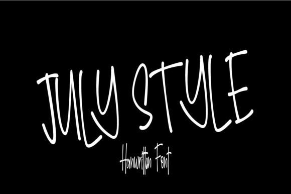 July Style Font - Featured Image