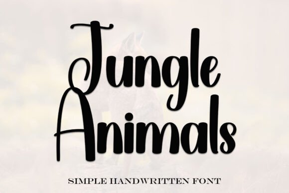 Jungle Animals Font - Featured Image