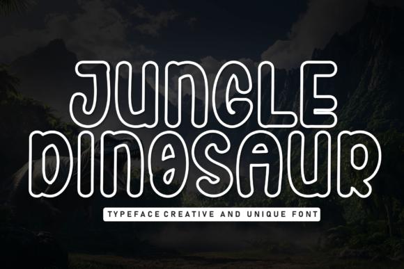 Jungle Dinosaur Font - Featured Image
